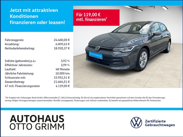 Golf VIII 1.5 TSI Life AHK LED SHZ Navi