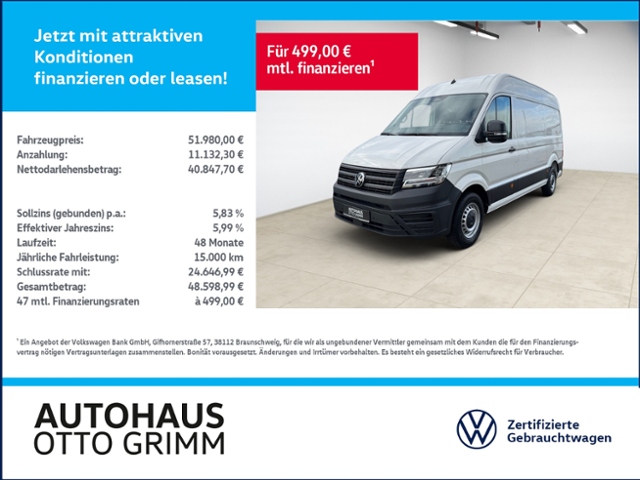 Crafter 35 Kasten HD Motor: 2,0 l TDI EU6-EA SCR