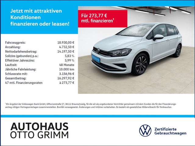 Golf Sportsvan 1.0 TSI United beh.Frontsch. Kame