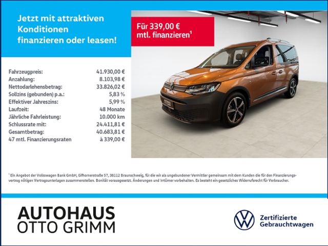 Caddy PanAmericana 1.5 TSI DSG Kamera
