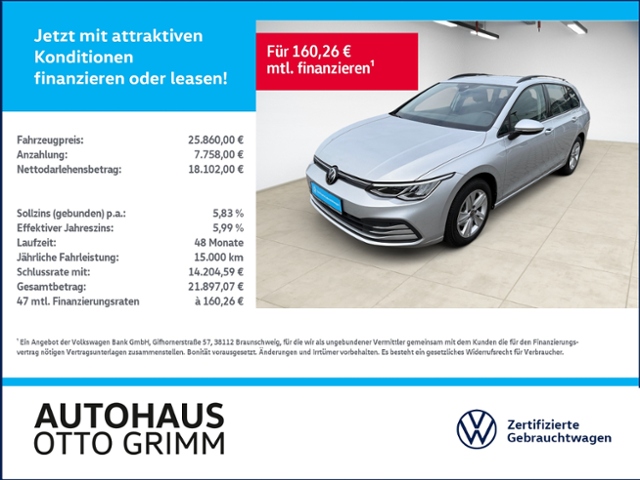 Golf VIII Variant 1.5 TSI Life LED SH SHZ Navi