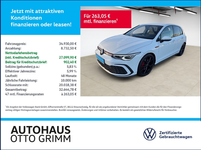 Golf VIII 2.0 TSI GTI DSG LED Navi Kamera