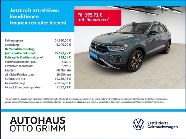 T-Roc 1.0 TSI Goal Navi LED DAB KLIMA ALU