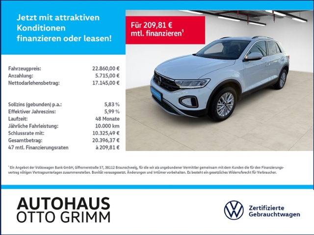 T-Roc 1.5 TSI DSG LED DAB+ 'Park Assist'