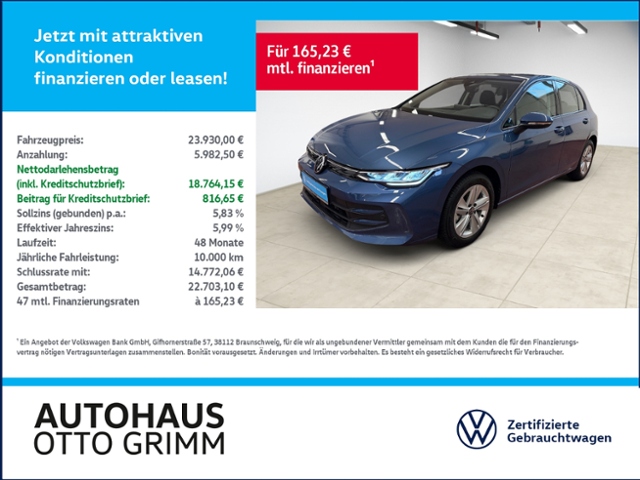 Golf VIII 1.5 TSI Life AHK LED Navi ACC