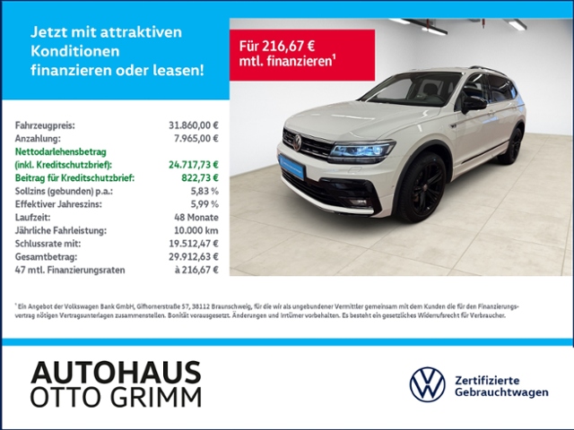Tiguan Allspace 2.0 TDI Highline R-Line Kam DSG
