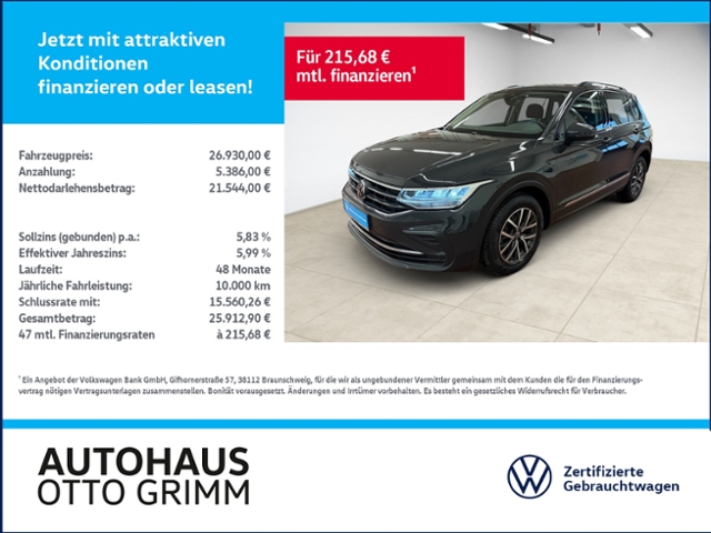 Tiguan 1.5 TSI Life DSG AHK Kamera