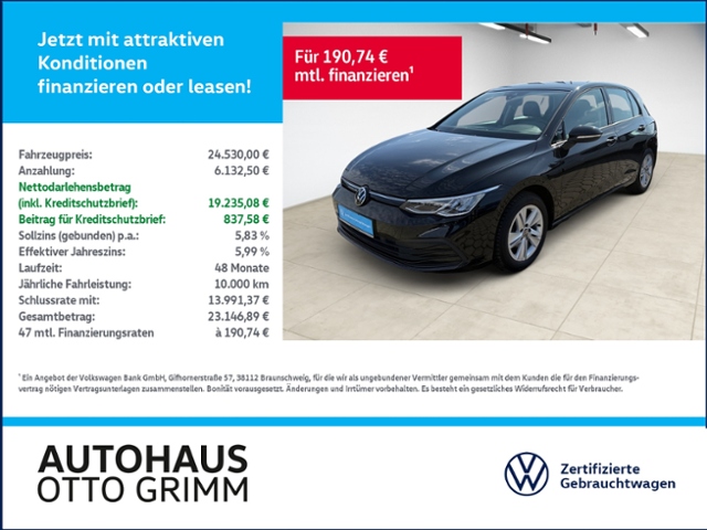 Golf VIII 2.0 TDI Life DSG LED AHK Navi