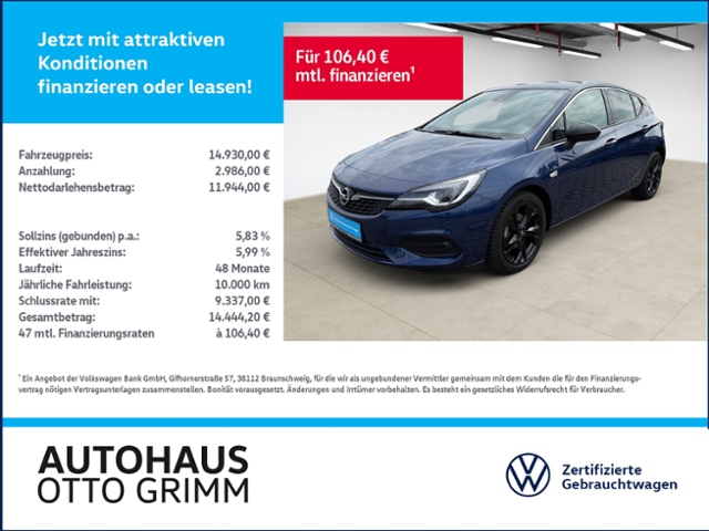 Astra 1.2 Turbo Elegance LED ALU Kamera