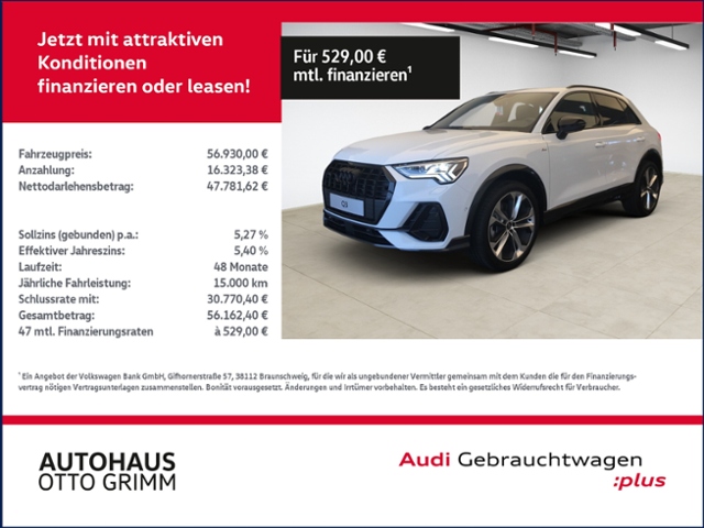 Q3 40 TFSI quattro S line KLIMA NAVI LEDER ALU