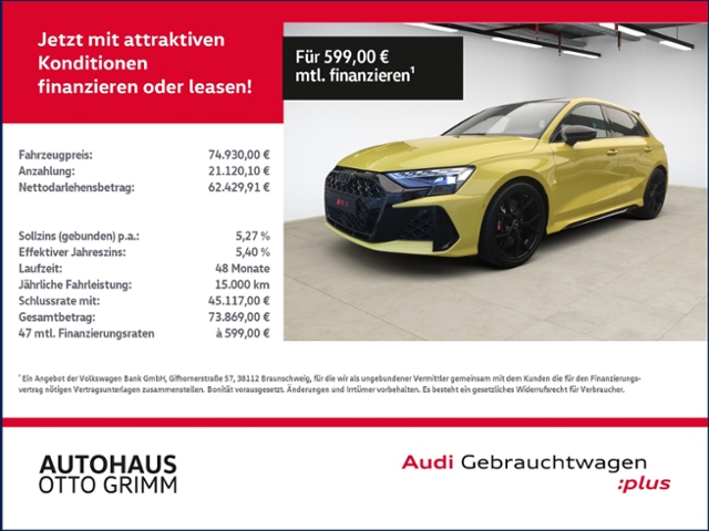RS3 Sportback 2.5 TFSI quattro KLIMA LED NAVI AL