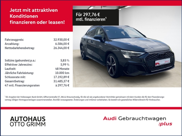A3 Sportback 35 TFSI S line Matrix RK