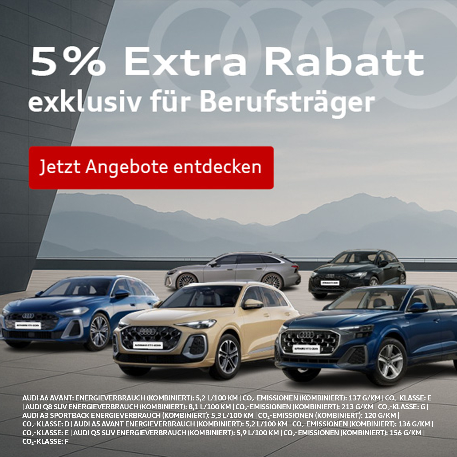 5% Extra Rabatt für Berufsträger
