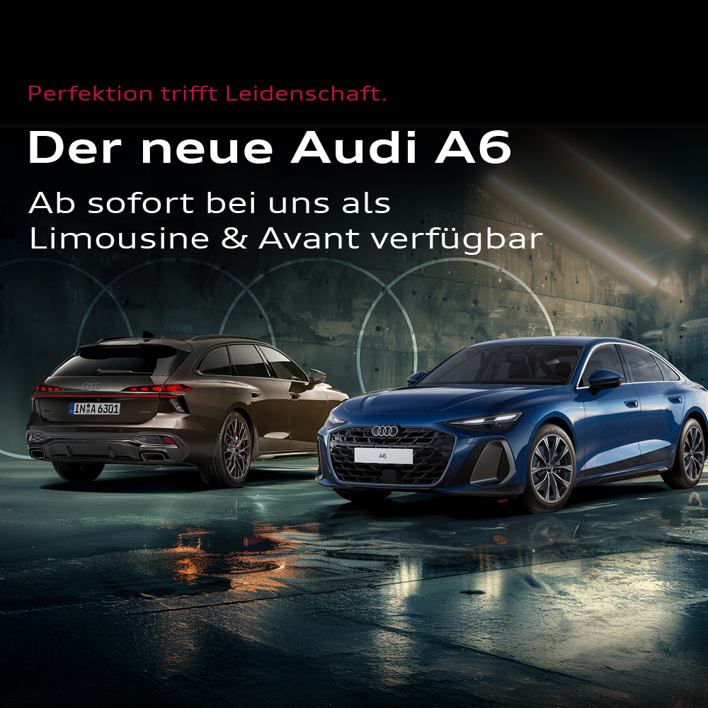 Headerbild mobil Audi A6 ab sofort verfügbar