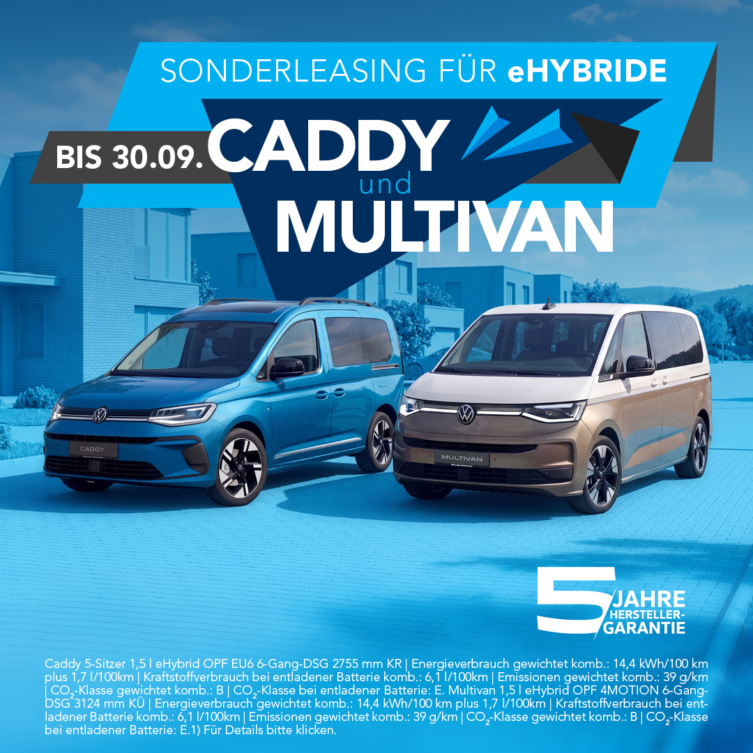 VW Caddy und Multivan eHybrid